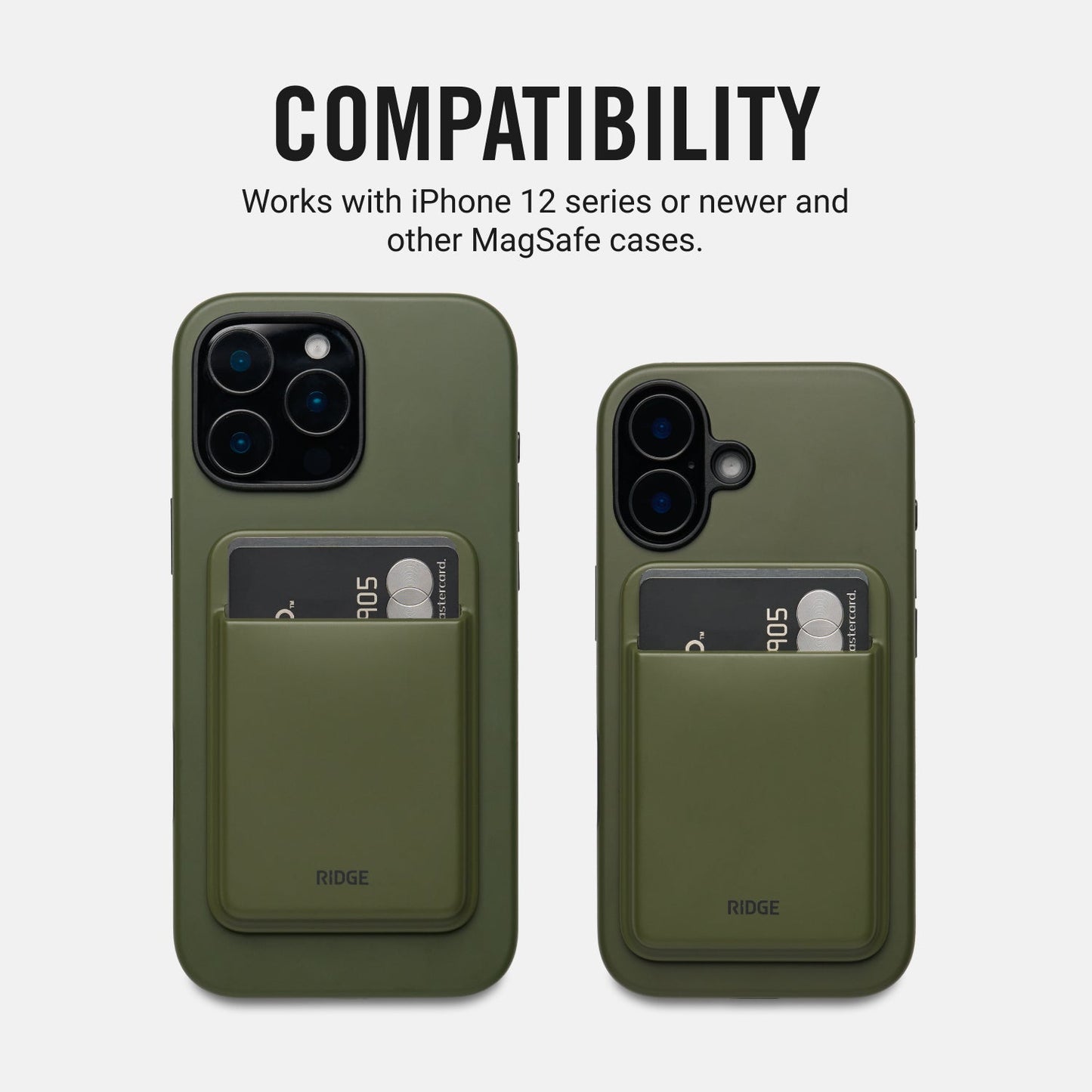 MagSafe Cardholder - Matte Olive