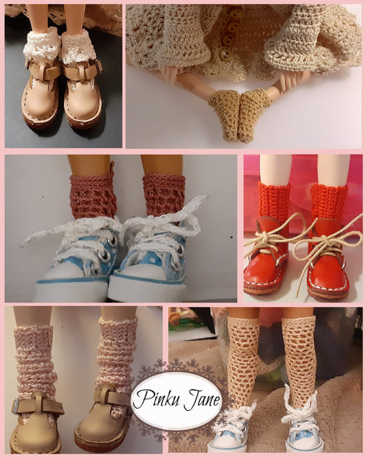 Sock Wardrobe Crochet Pattern For 12" Blythe Dolls