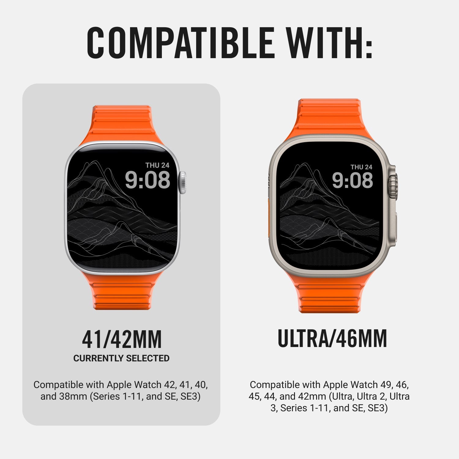 Everyday Watch Straps - 41/42mm - Basecamp Orange
