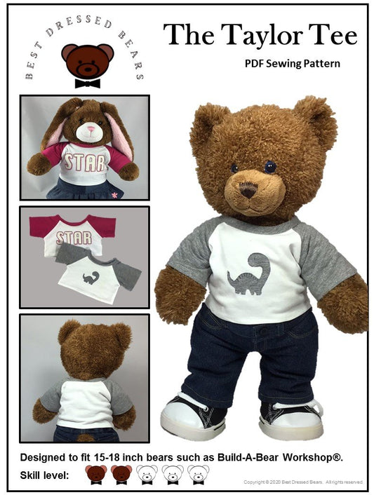The Taylor Tee Pattern for Build-A-Bear Dolls