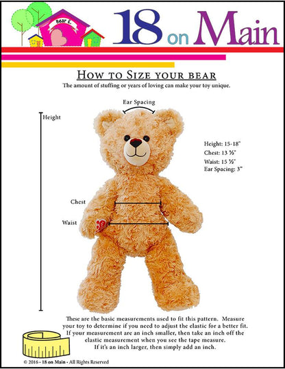 Bear E. Lovebug Pattern for Build-A-Bear Dolls