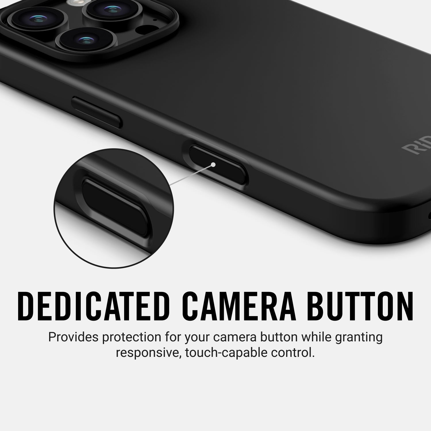 Ridge Phone Case - Matte Black - iPhone 16 Plus