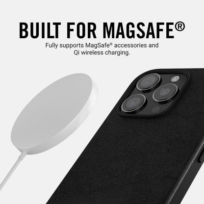 Ridge Phone Case - Midnight Black Leather - iPhone 16 Pro