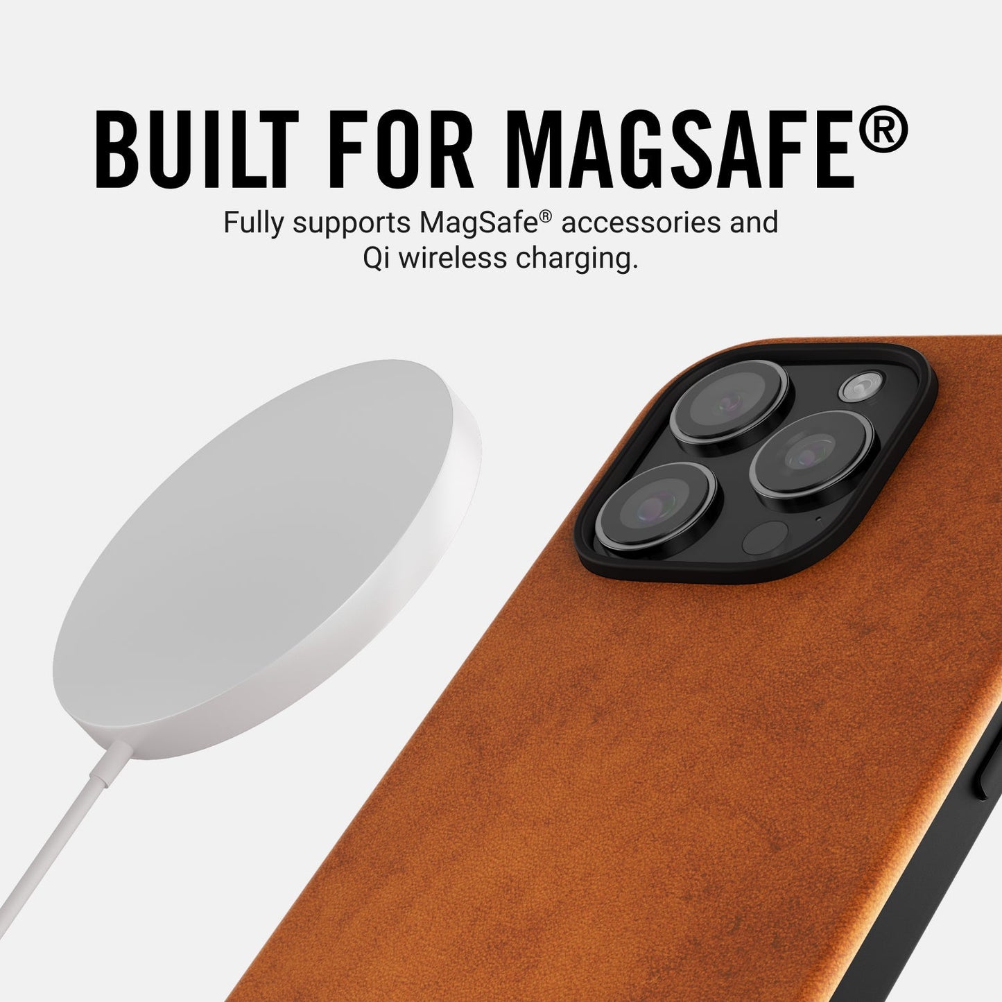 Ridge Phone Case - Tobacco Brown Leather - iPhone 16 Pro Max